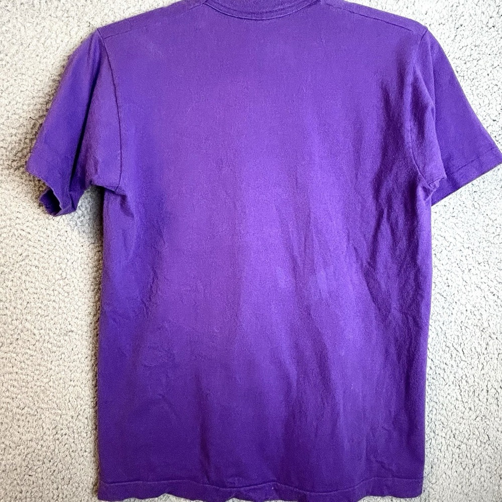 Vintage Hummingbird nature T Shirt Size Medium Single Stitch Glitter Floral 90s - Picture 2 of 6